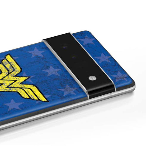 DC Comics Wonder Woman Emblem on Flag Google Pixel 6 Pro Skin